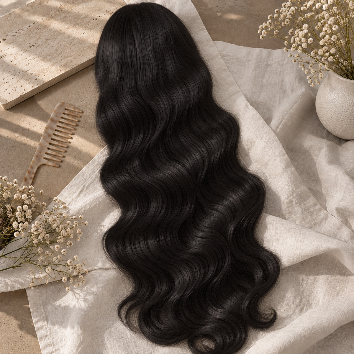 Luxury 5x5 HD Lace Wig - 1B